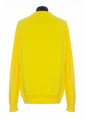 BALMAIN SWEAT EN COTON JAUNE IMPRIMÉ LOGO BALMAIN PARIS MULTICOLORE