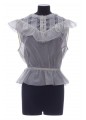 MARC JACOBS THE VICTORIAN TOP COTTON SILK VOILE