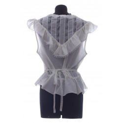 MARC JACOBS THE VICTORIAN TOP COTTON SILK VOILE