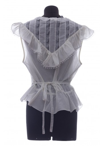 MARC JACOBS THE VICTORIAN TOP COTTON SILK VOILE