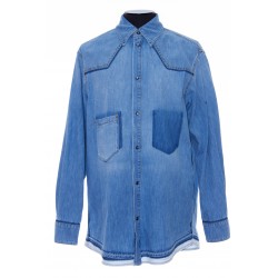 VALENTINO CAMICIA DENIM CON RISERVE DENIM