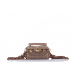 BALMAIN BBUZZ BAGUETTE 19-SUEDE&FRINGES