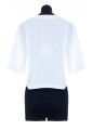 BALMAIN CROPPED BALMAIN PRINT T-SHIRT