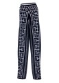 BALMAIN MAXI MONOGRAM STRIPPED LARGE SWEATPANTS