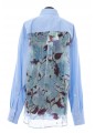 CHIFFON BACK OVERSIZED SHIRT