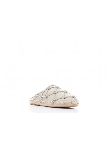 MULE ESPADRILLAS GARAVANI RESORT T. 15 STRASS NET/CANVAS