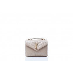 SMALL LOULOU CHAIN BAG CUIR SOUPLE BRILLANT MATELASSE Y