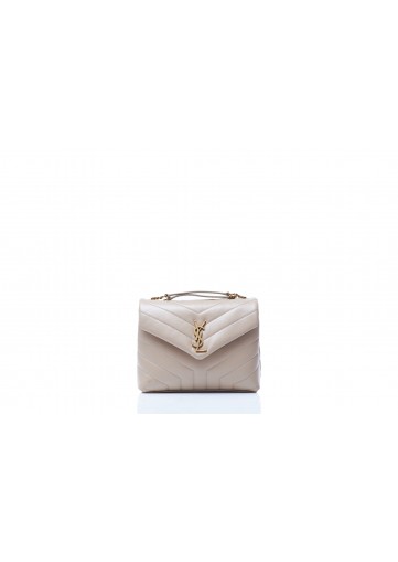 SMALL LOULOU CHAIN BAG CUIR SOUPLE BRILLANT MATELASSE Y