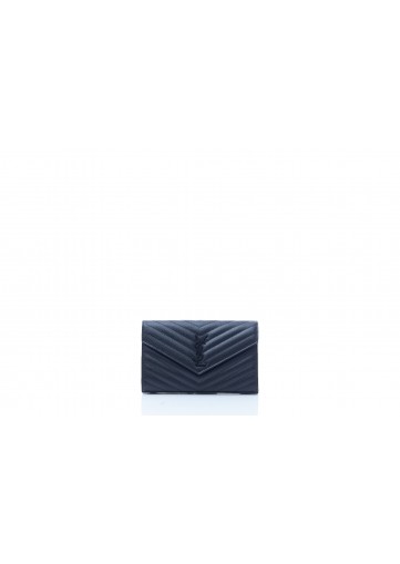 CLASSIC CHAIN WALLET GRAIN DE POUDRE SAINT LAURENT MATELASSE