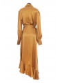 SILK WRAP MIDI DRESS