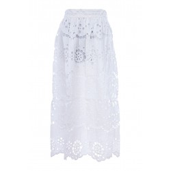 LEXI EMBROIDERED MIDI SKIRT