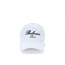 BALMAIN SIGNATURE COTTON CAP