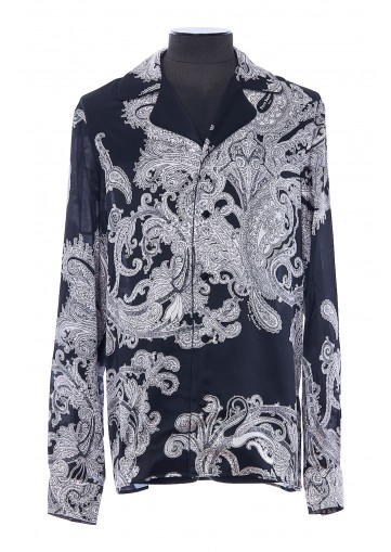 PAISLEY SILK PYJAMA SHIRT