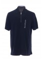 BALMAIN LAMINATO ZIPPED POLO