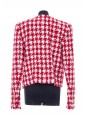 COLLARLESS HOUNDSTOOTH TWEED