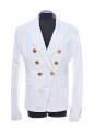 6 BTN WHITE DENIM JACKET