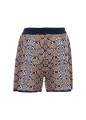 GLITTERED PYTHON KNIT SHORTS