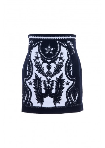 WESTERN JERSEY KNEE SKIRT