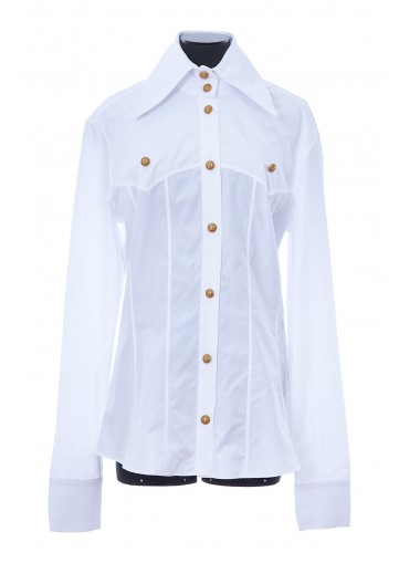 POPELINE WESTERN DETAILS SHIRT