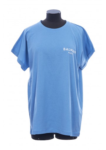 BALMAIN FLOCK DETAIL T-SHIRT