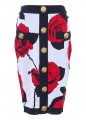 RED ROSES JQD KNEE KNIT SKIRT