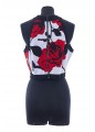 4 BTN RED ROSE JQD CROPPED KNIT TOP