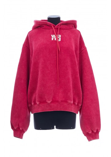 ESSENTIAL TERRY HOODIE WITH PUFF PAINT LOGO