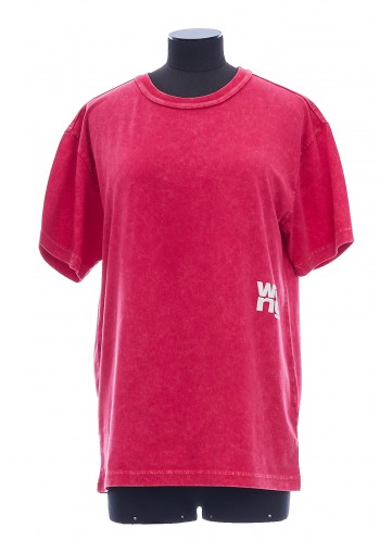 ESSENTIAL JSY SS TEE W/ PUFF LOGO & BOUND NECK