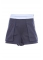 HIGH WAISTED CARGO RAVE SHORT WITH LOGO ELASTIC