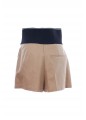 SAFARI SHORT WITH EXPOSED ZIPPER AND LOGO ELASTIC