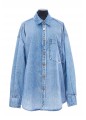 PRINTED DENIM BUTTON DOWN SHIRT