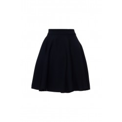 FLARED SKIRT COMPACT VISCOSE SOLID KNIT