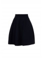 FLARED SKIRT COMPACT VISCOSE SOLID KNIT