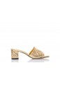 SANDAL LEATH S RUBB-SILK LEATHER