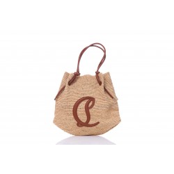 BY MY SIDE BEACH TOTE RAFFIA/CALF PARIS