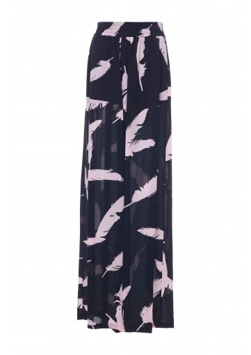 WIDE LG PYJAMA FEATHER PRINT