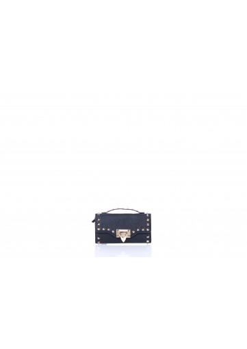 WALLET W STRAP ROCKSTUD VITELLO STAMPA ALCE