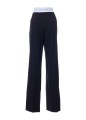 HIGH WAISTED PLEATED PANT WITH LOGO ELASTIC