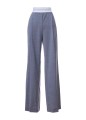 HIGH WAISTED PLEATED PANT WITH LOGO ELASTIC