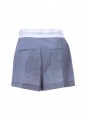 HIGH WAISTED PLEATED SHORT WITH LOGO ELASTIC