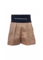 SAFARI SHORT WITH EXPOSED ZIPPER AND LOGO ELASTIC