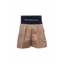 SAFARI SHORT WITH EXPOSED ZIPPER AND LOGO ELASTIC