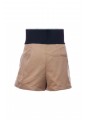 SAFARI SHORT WITH EXPOSED ZIPPER AND LOGO ELASTIC