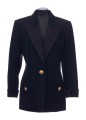 1 BTN SATIN COLLAR GDP FITTED JACKET