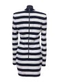 LS BUTTONED STRIPE JERSEY SHORT