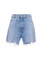 RAW EDGE LIGHT BLUE DENIM SHORTS