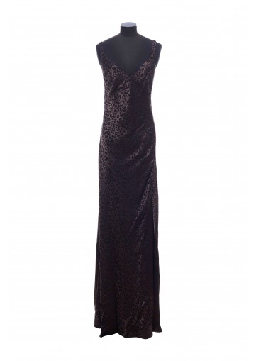 EVENING DRESS LEOPARD JACQUARD