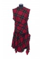 DAY DRESS-WOOL TARTAN CHECK