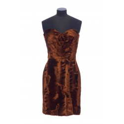 EVENING DRESS FUR VELVET