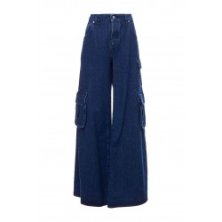 CARGO WIDE DENIM PANTS